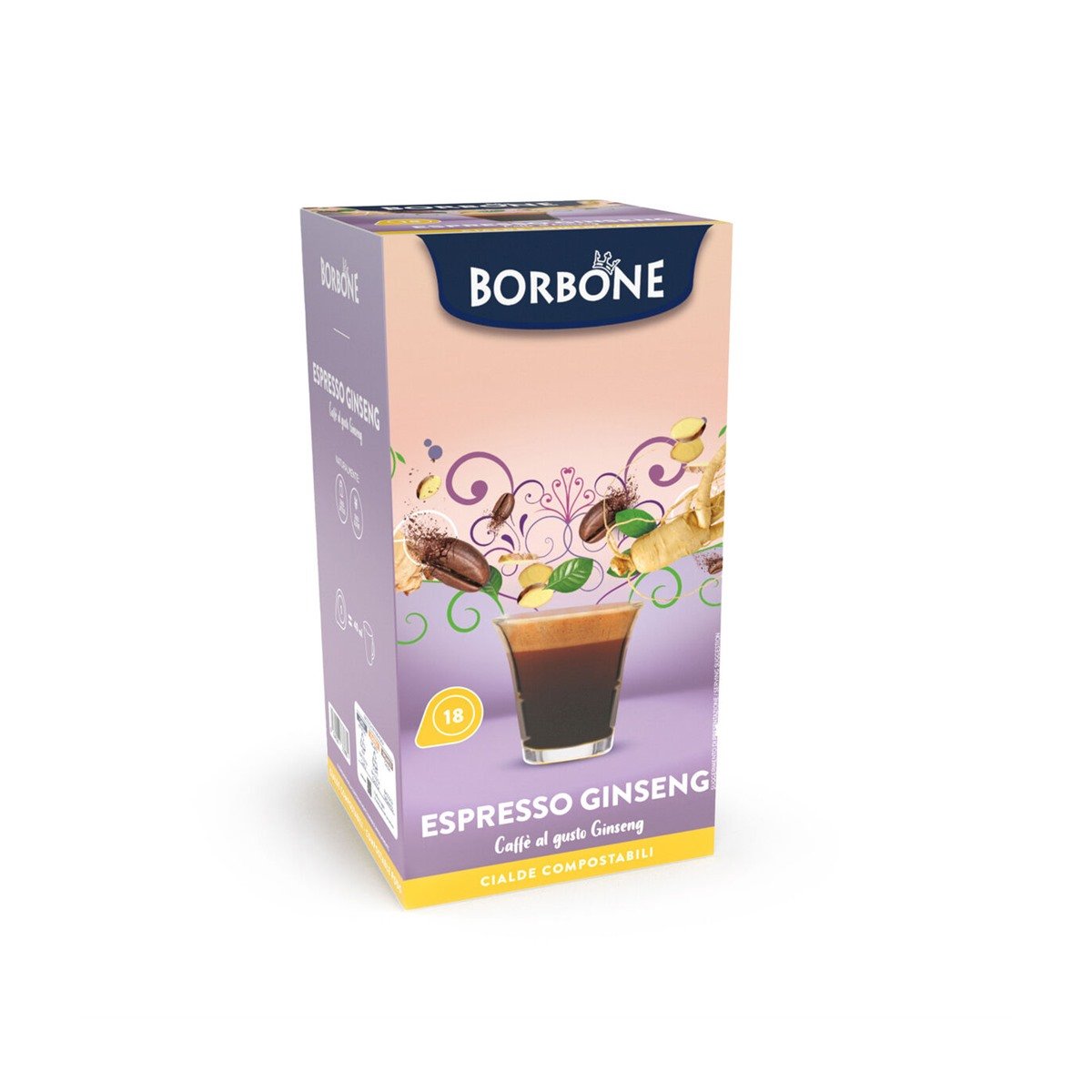 Cialda Espresso al Ginseng 18pz Infusi e Solubili