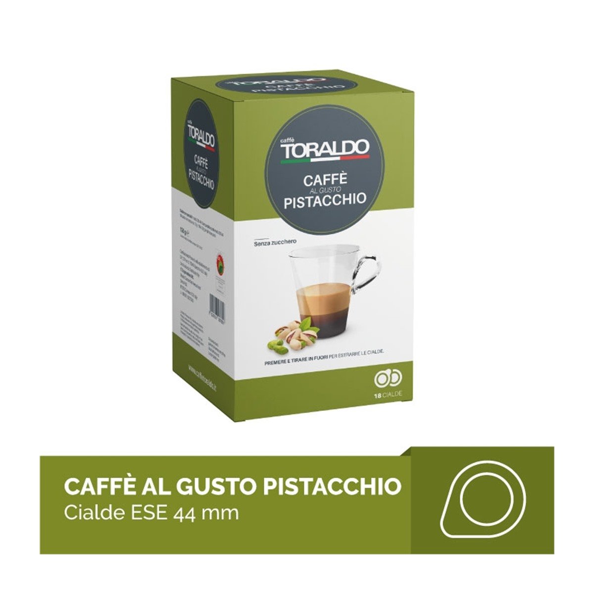 Cialde Caffè Pistacchio 18pz