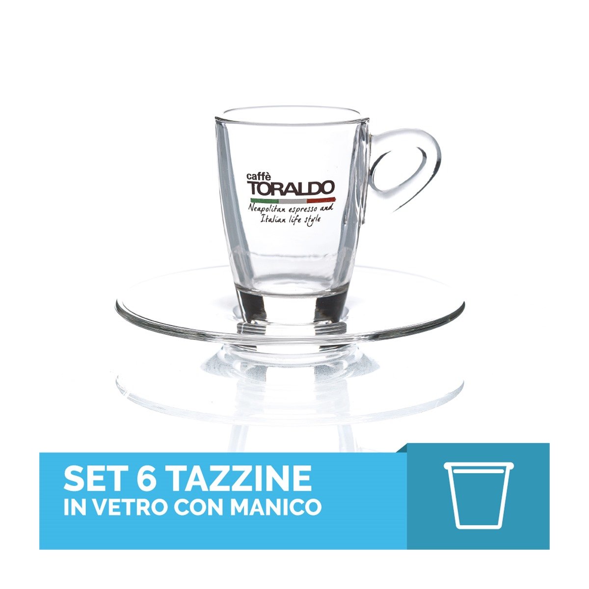 Tazze Caffè Vetro 6pz