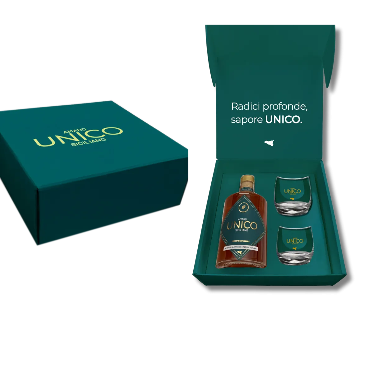 Amaro Unico Siciliano Cofanetto