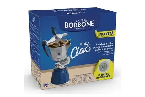 Moka Ciao + 15 cialde miscela blu